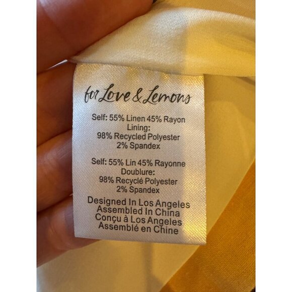 For Love & Lemons Blazer Women Medium Orange Tangerine Cropped Eugenie Coat - Picture 10 of 11